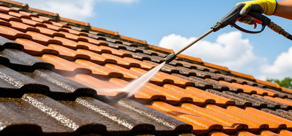 Pressure Cleaning for Roofs